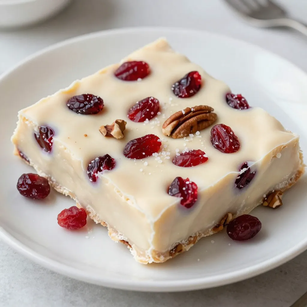 White Chocolate Cranberry Fudge Delightful and Easy