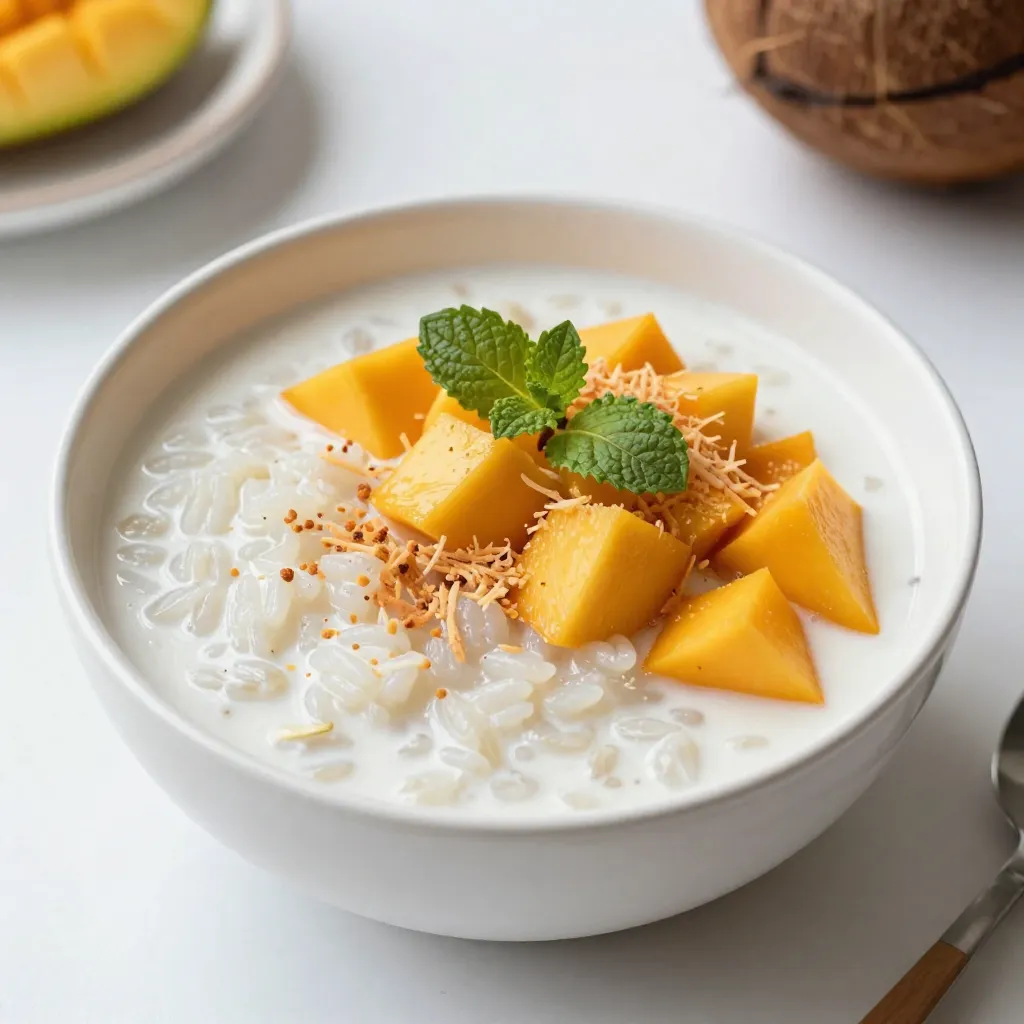 Coconut Mango Rice Pudding Creamy and Delightful Treat