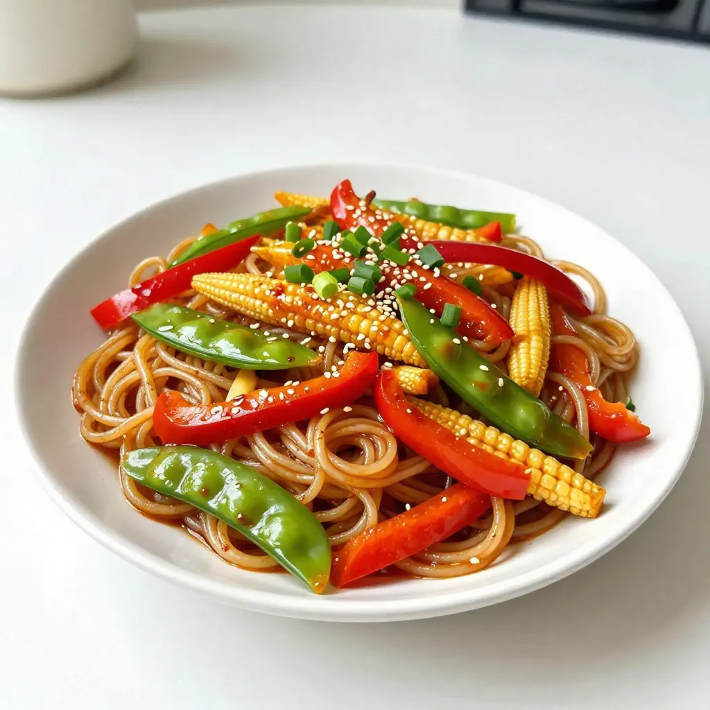 Spicy Garlic Noodle Stir-Fry Flavorful and Fast Dish