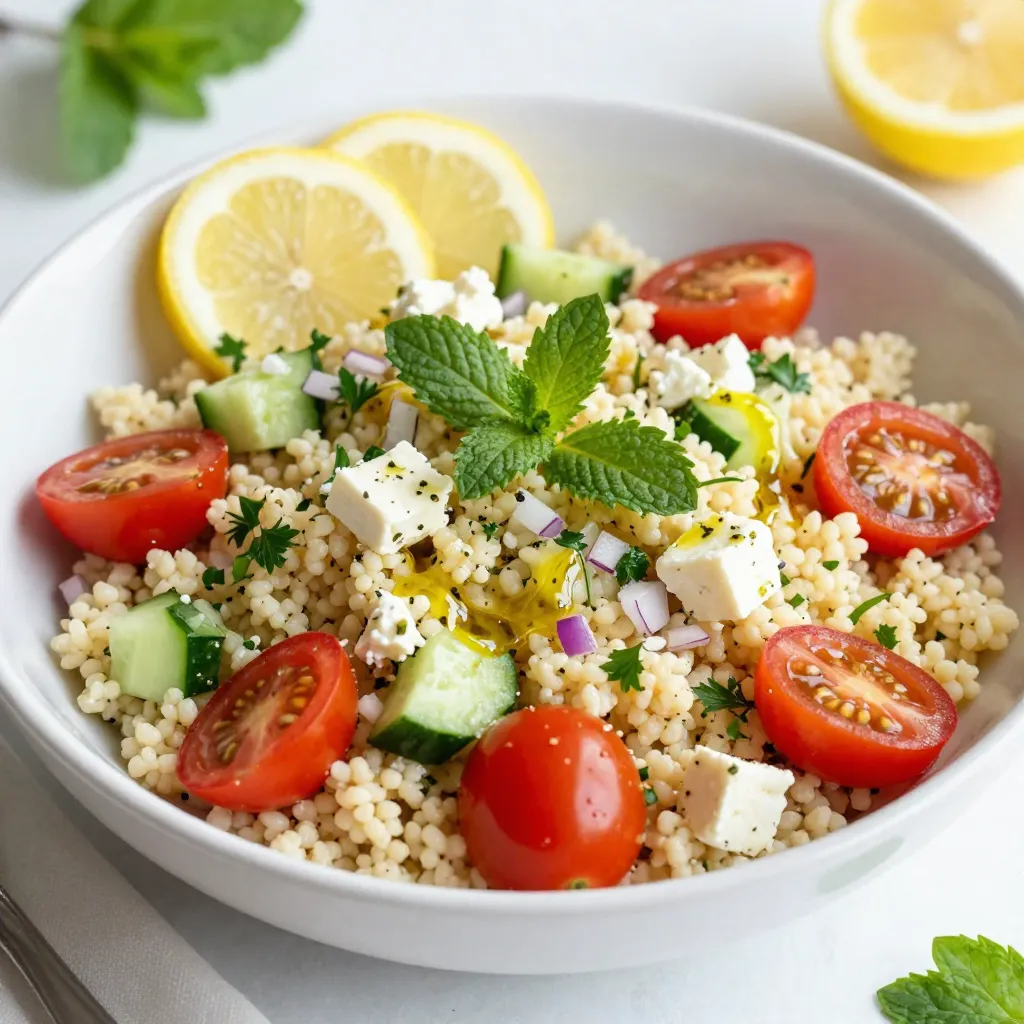 Lemon Herb Couscous Salad Fresh and Flavorful Dish