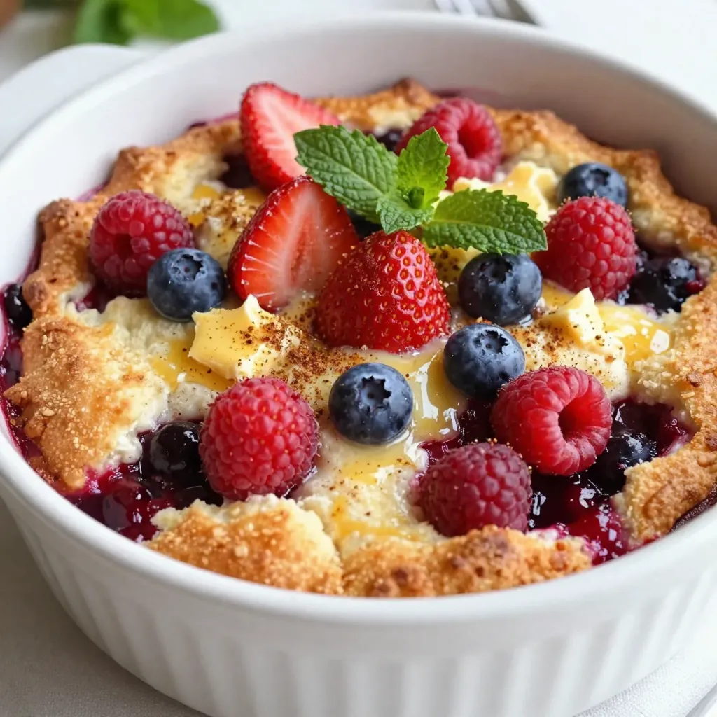 Triple Berry Cobbler Fresh and Easy Dessert Recipe