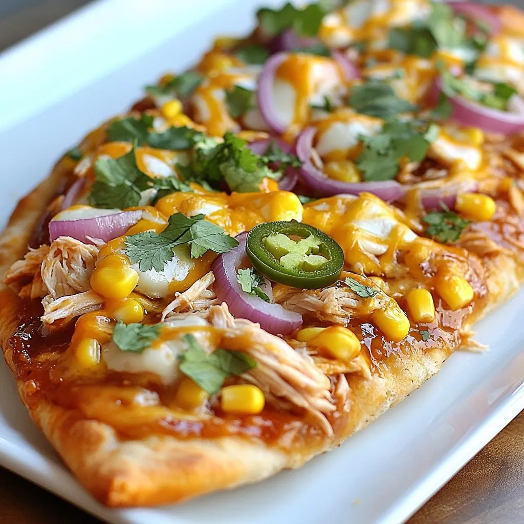 BBQ Chicken Flatbread Pizza Tasty and Easy Recipe