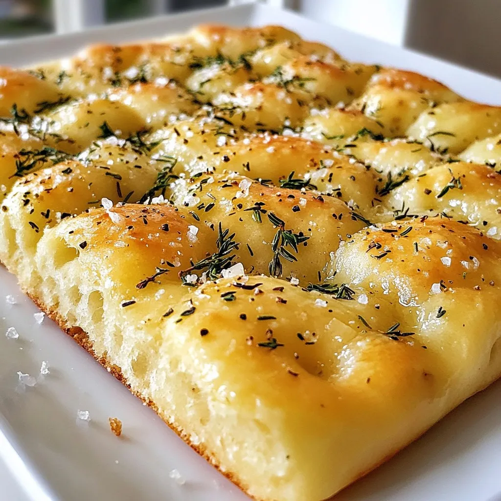 Garlic Herb Focaccia Bread Flavorful and Easy Recipe