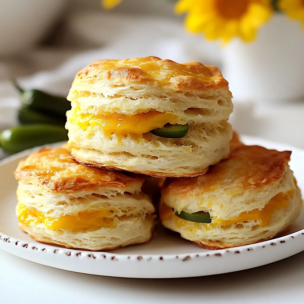 Cheddar Jalapeño Biscuits Savory and Flaky Treat