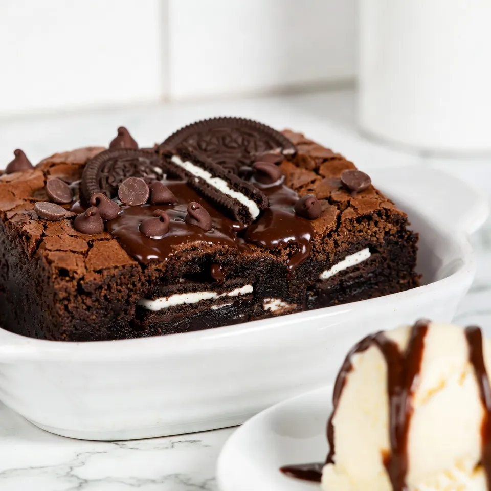 Oreo Stuffed Brownies Rich and Chocolatey Delight