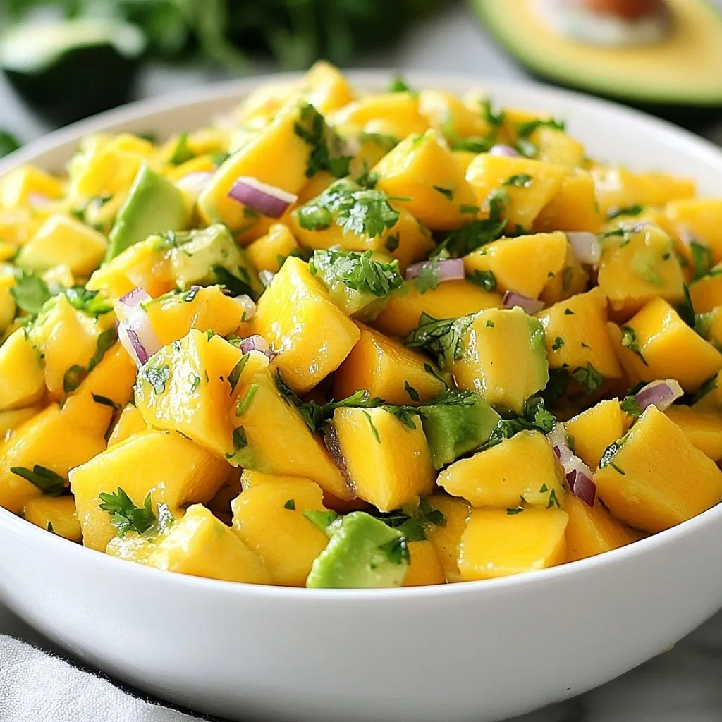 Mango Avocado Salsa Fresh and Flavorful Delight