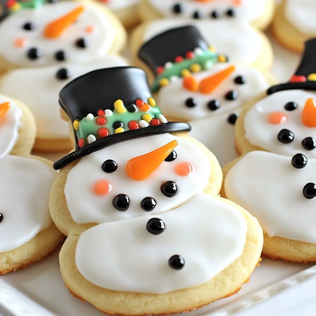 Snowman Sugar Cookies Festive and Fun Holiday Treat
