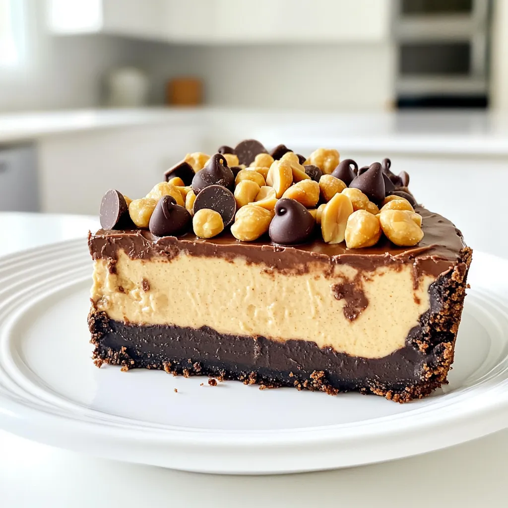 Chocolate Peanut Butter Cheesecake No Bake Delight
