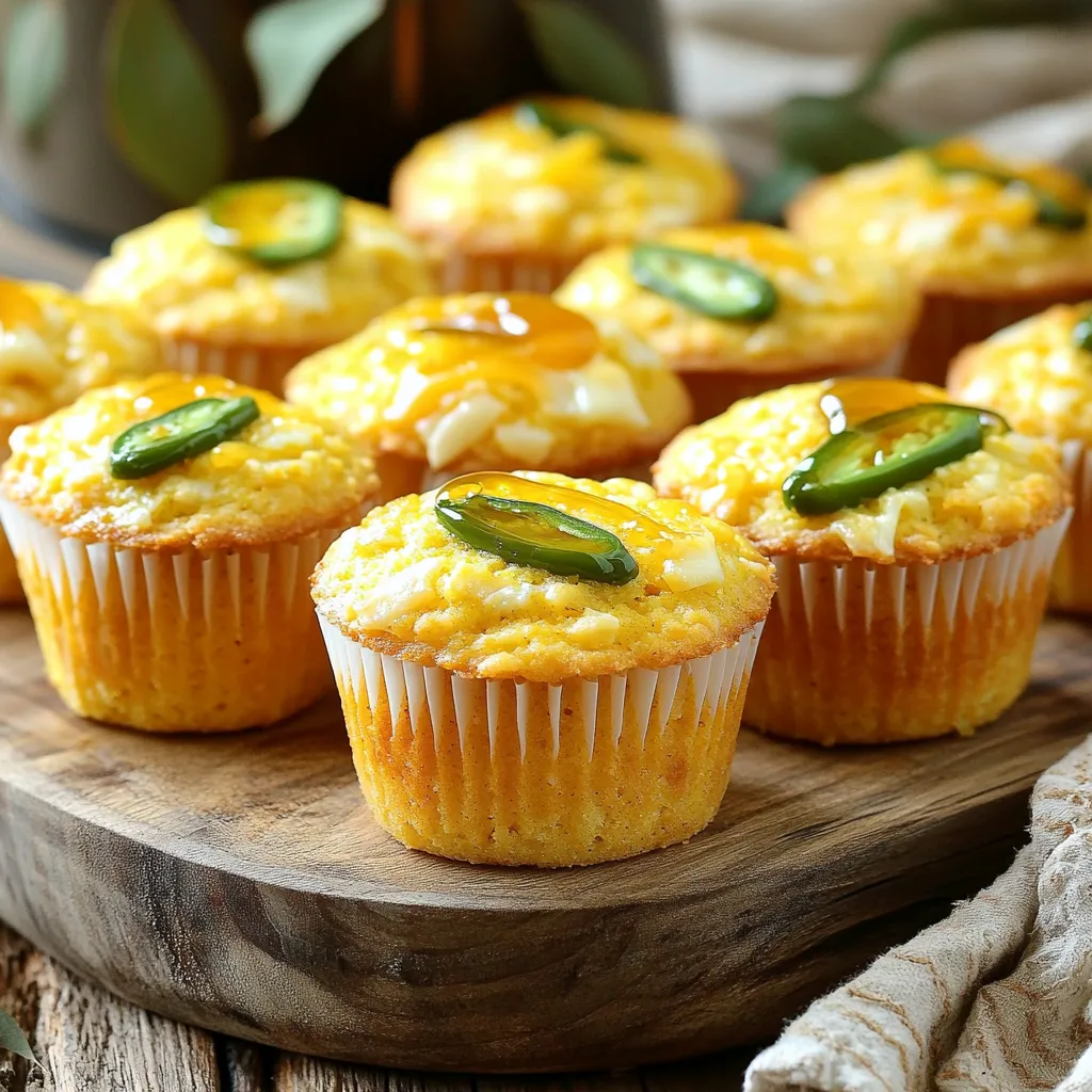 Air Fryer Cheddar Jalapeño Cornbread Muffins Delight