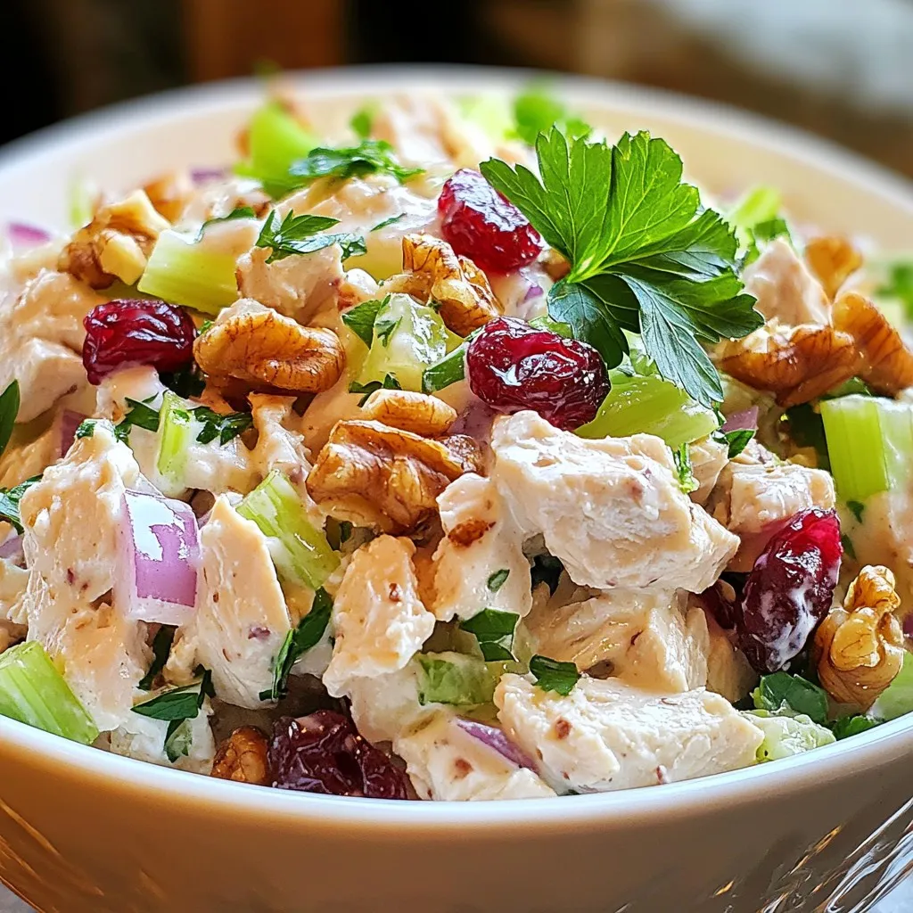 Cranberry Walnut Chicken Salad Simple and Tasty Meal