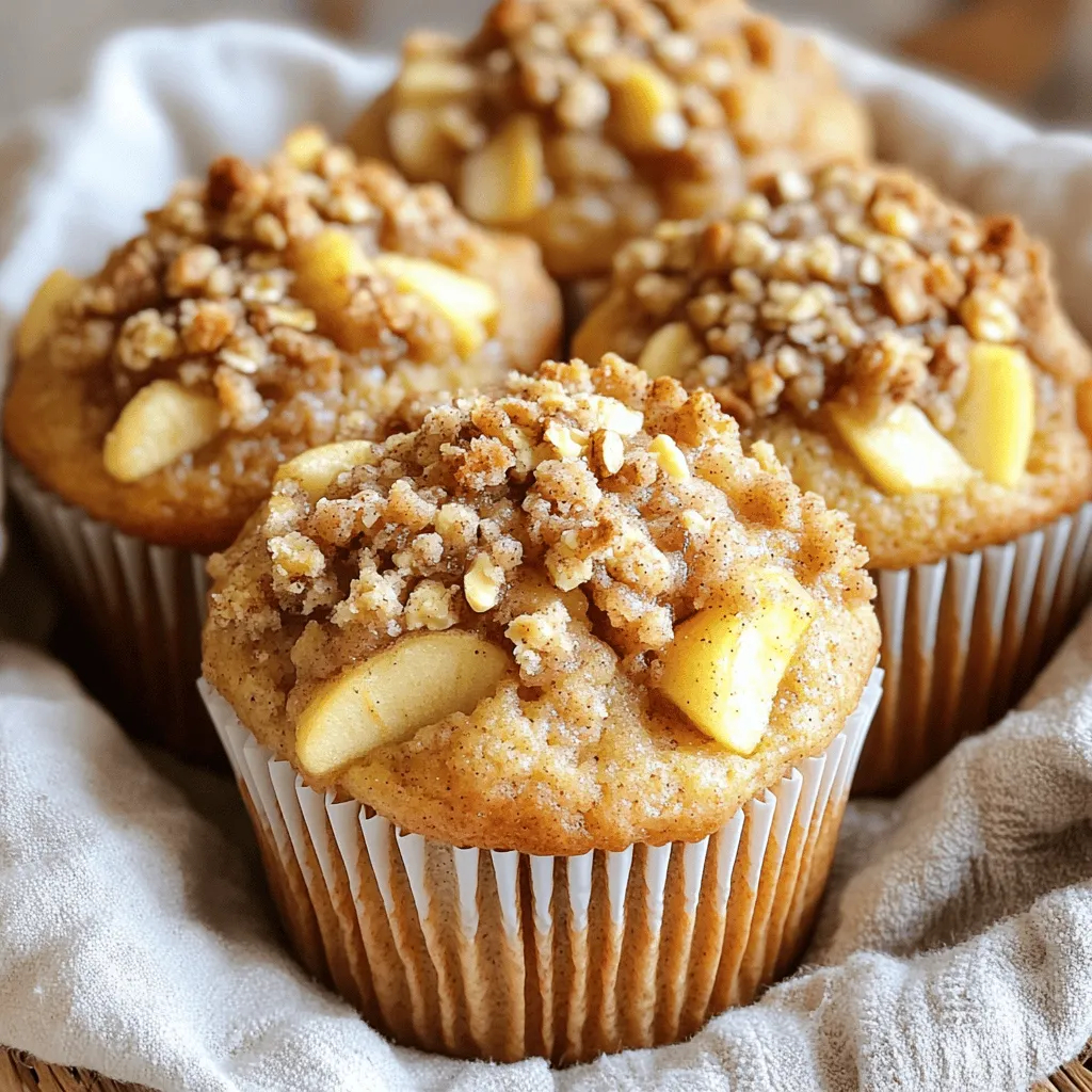 Cinnamon Apple Streusel Muffins Bakery Delightful Treat