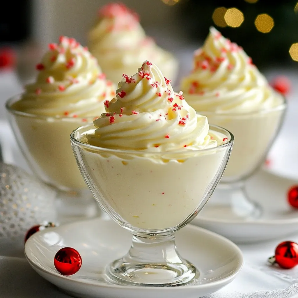 White Chocolate Peppermint Mousse Delightful Treat
