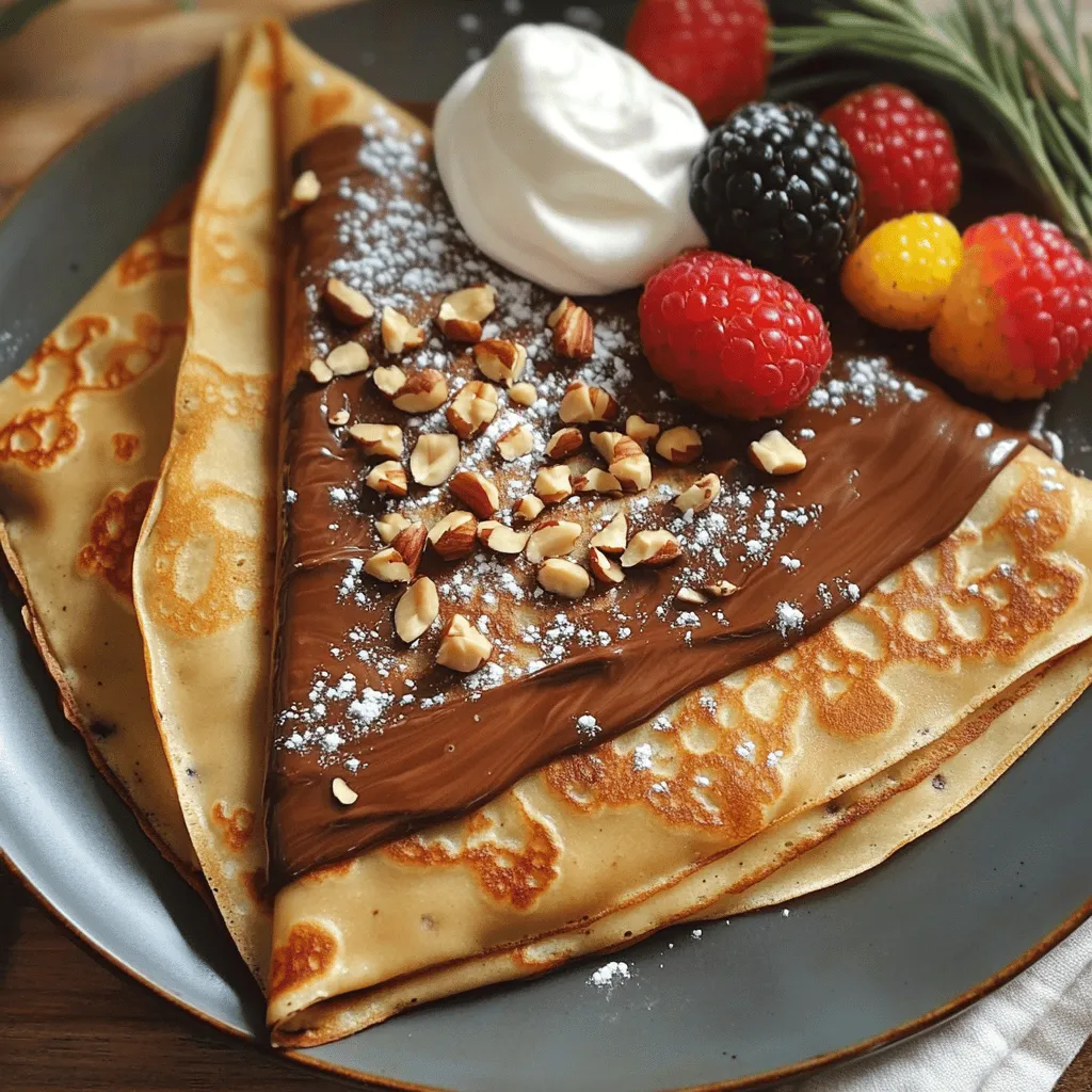 Chocolate Hazelnut Crepes Deliciously Simple Recipe