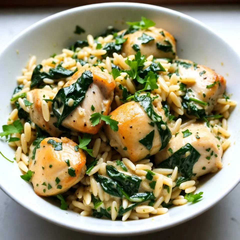 Creamy Lemon Chicken Orzo Delightful Dinner Recipe