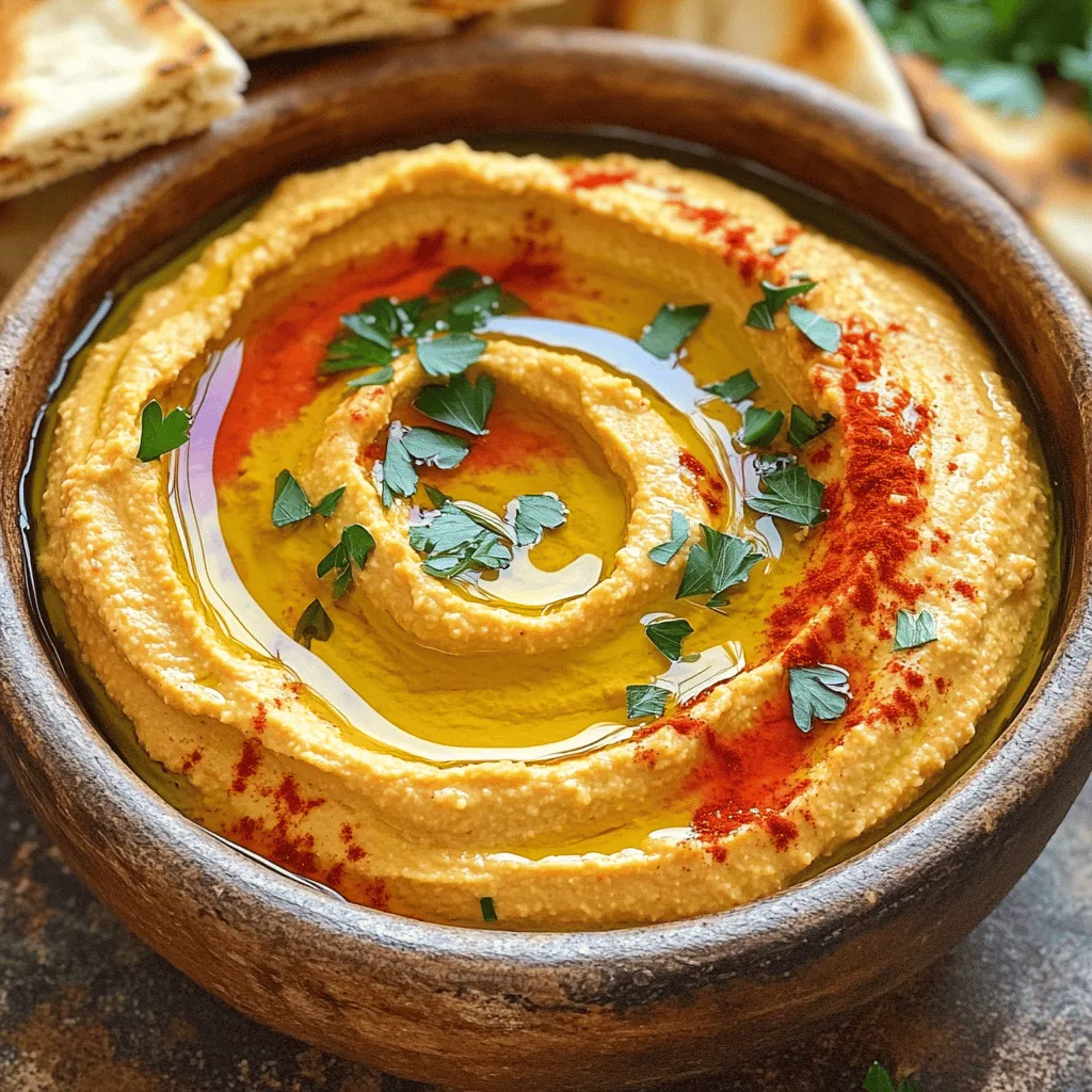 Roasted Red Pepper Hummus Flavorful Healthy Snack