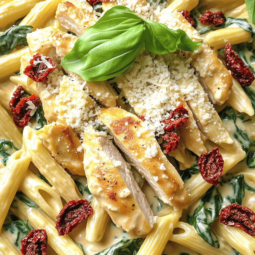 Creamy Sun-Dried Tomato Chicken Pasta Quick and Easy