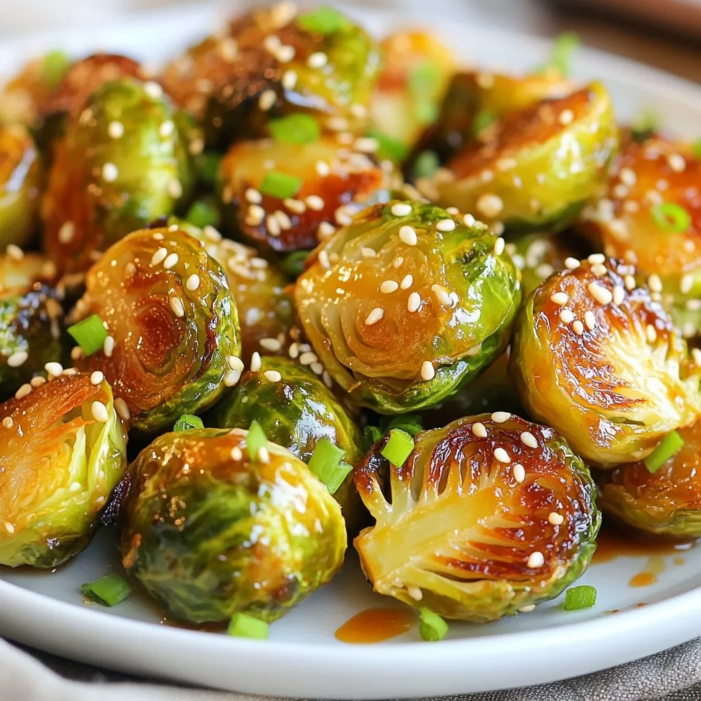 Honey Sriracha Brussels Sprouts Savory and Easy Dish