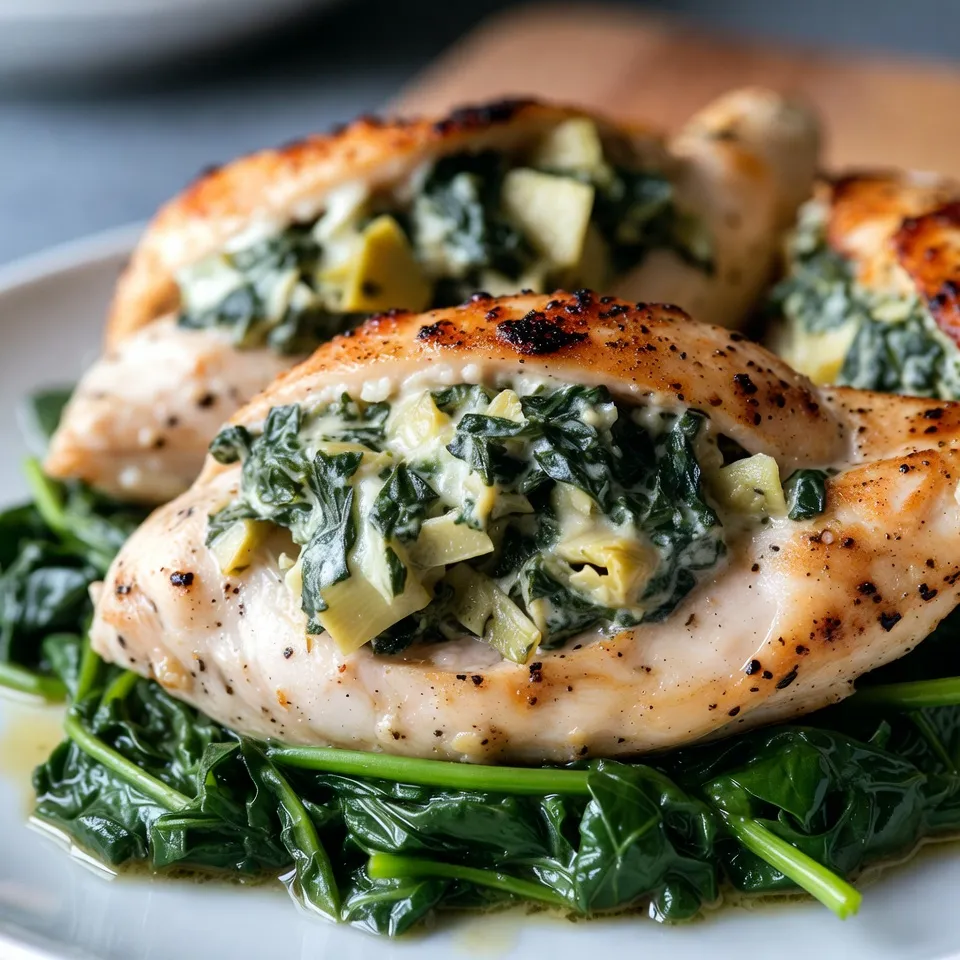 Spinach Artichoke Stuffed Chicken Flavorful Dinner Dish