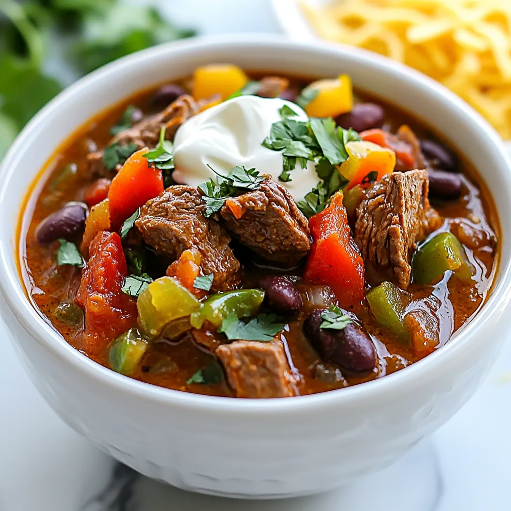Spicy Steak Chili Flavorful and Hearty Comfort Food