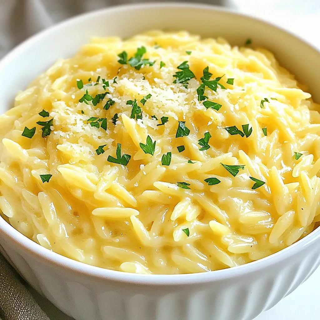 One-Pot Garlic Parmesan Orzo Flavorful and Easy Dish