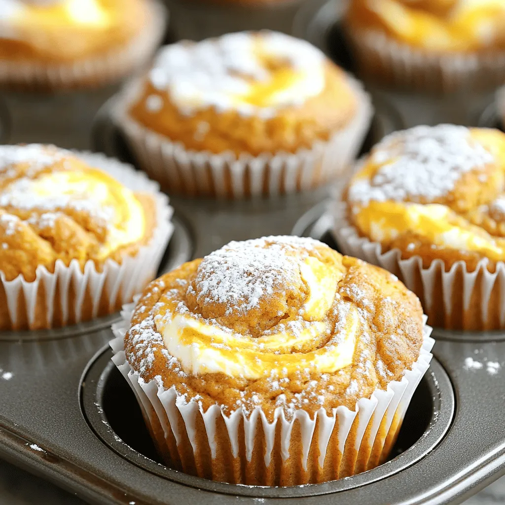 Pumpkin Cream Cheese Swirl Muffins Tasty and Cozy Treat