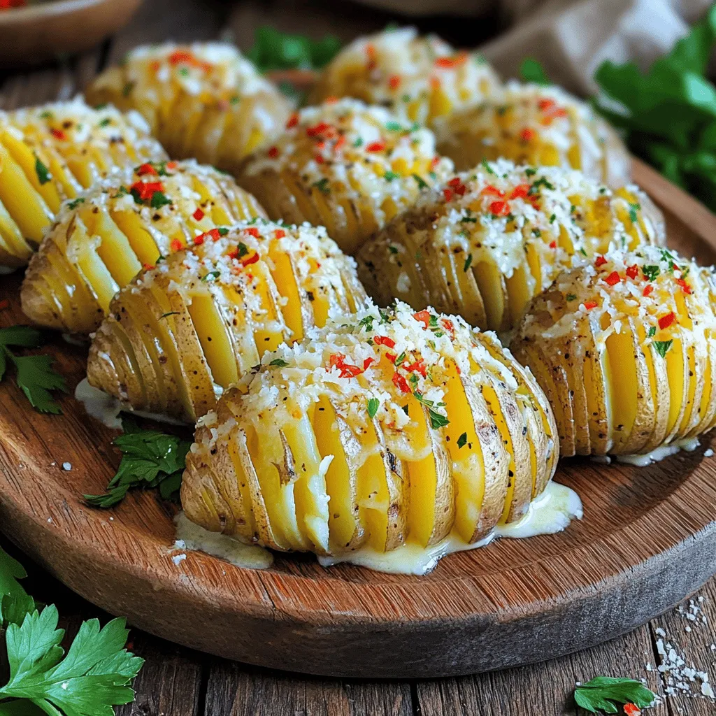 Garlic Parmesan Hasselback Potatoes Irresistible Flavor