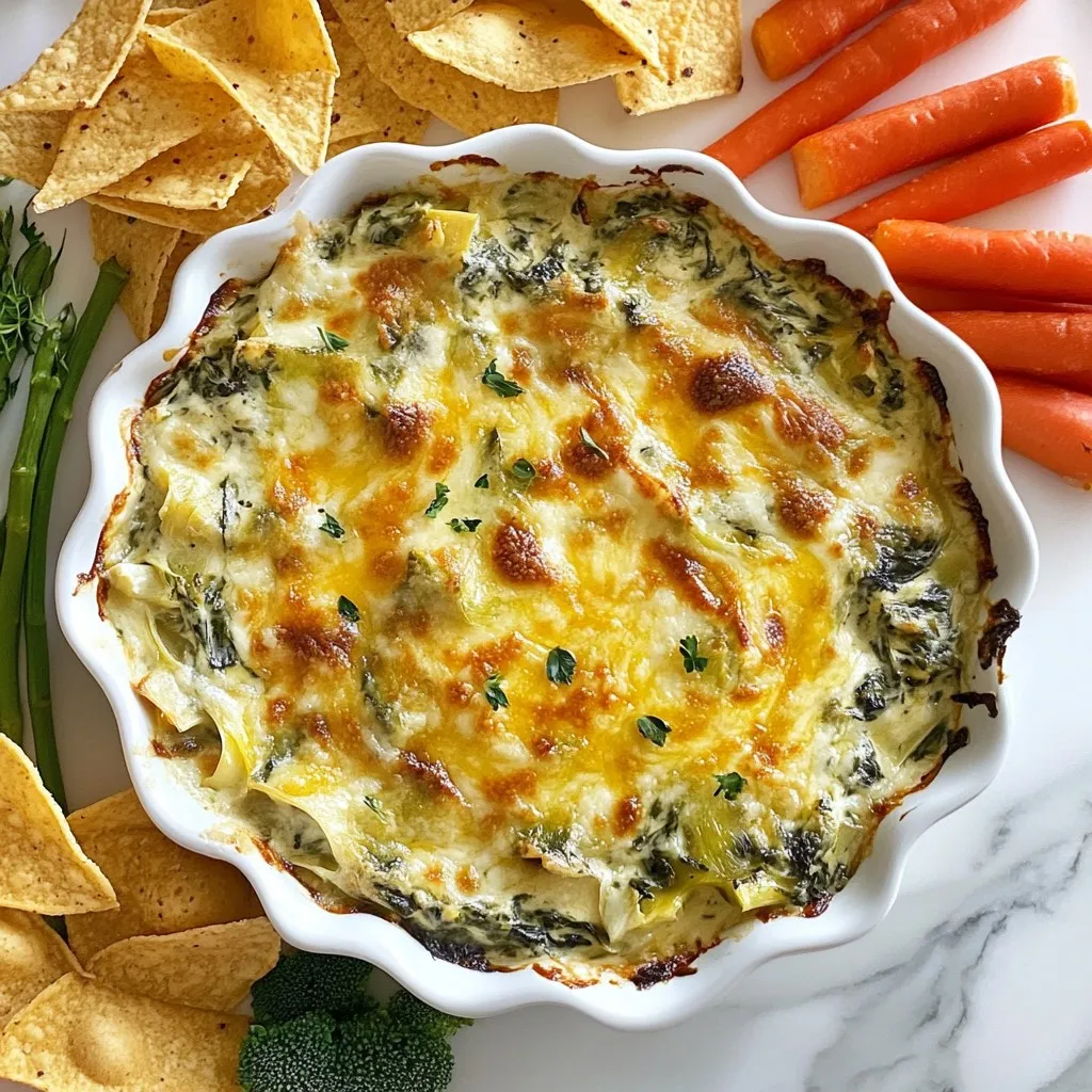 Cheesy Spinach Artichoke Dip Creamy Delight Recipe