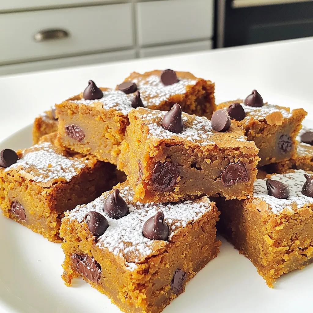 Brown Butter Pumpkin Blondies Delicious Fall Treat
