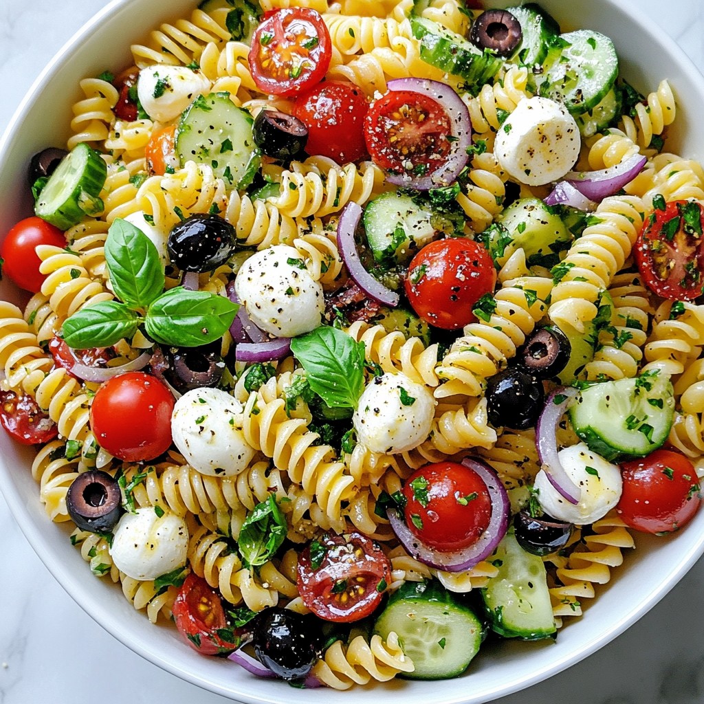 Zesty Italian Pasta Salad Fresh and Flavorful Dish