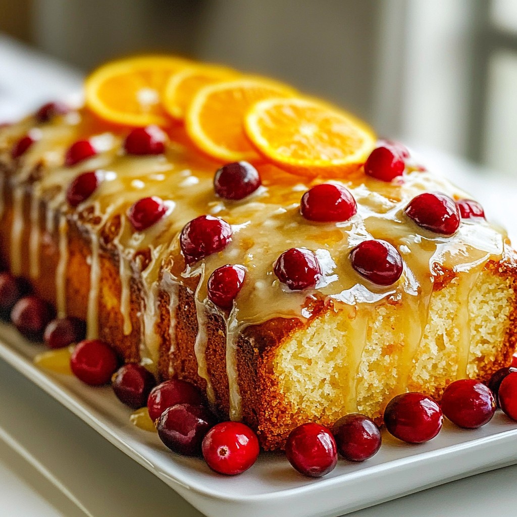 Orange Glazed Cranberry Bread Delightful Homemade Treat