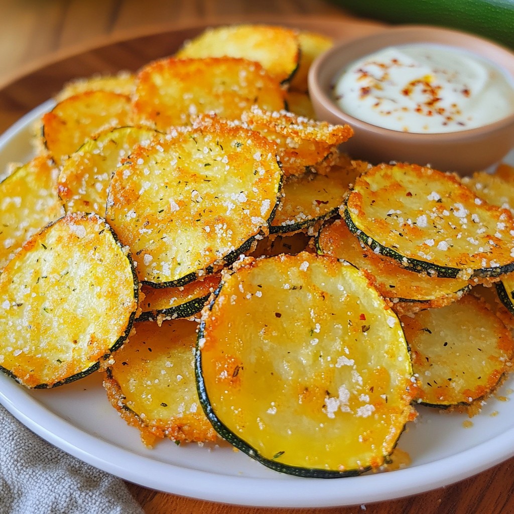 Garlic Parmesan Zucchini Chips Crispy and Flavorful Snack