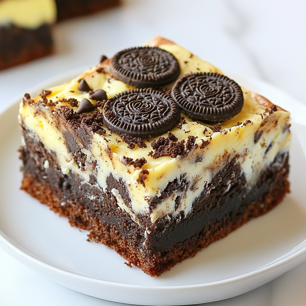 Oreo Cheesecake Brownies Rich and Creamy Delight