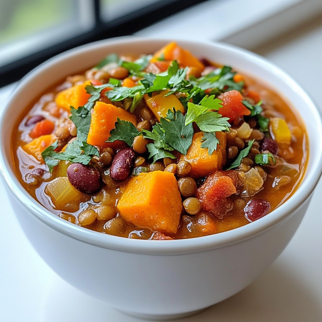 Sweet Potato Lentil Chili Hearty and Flavorful Meal