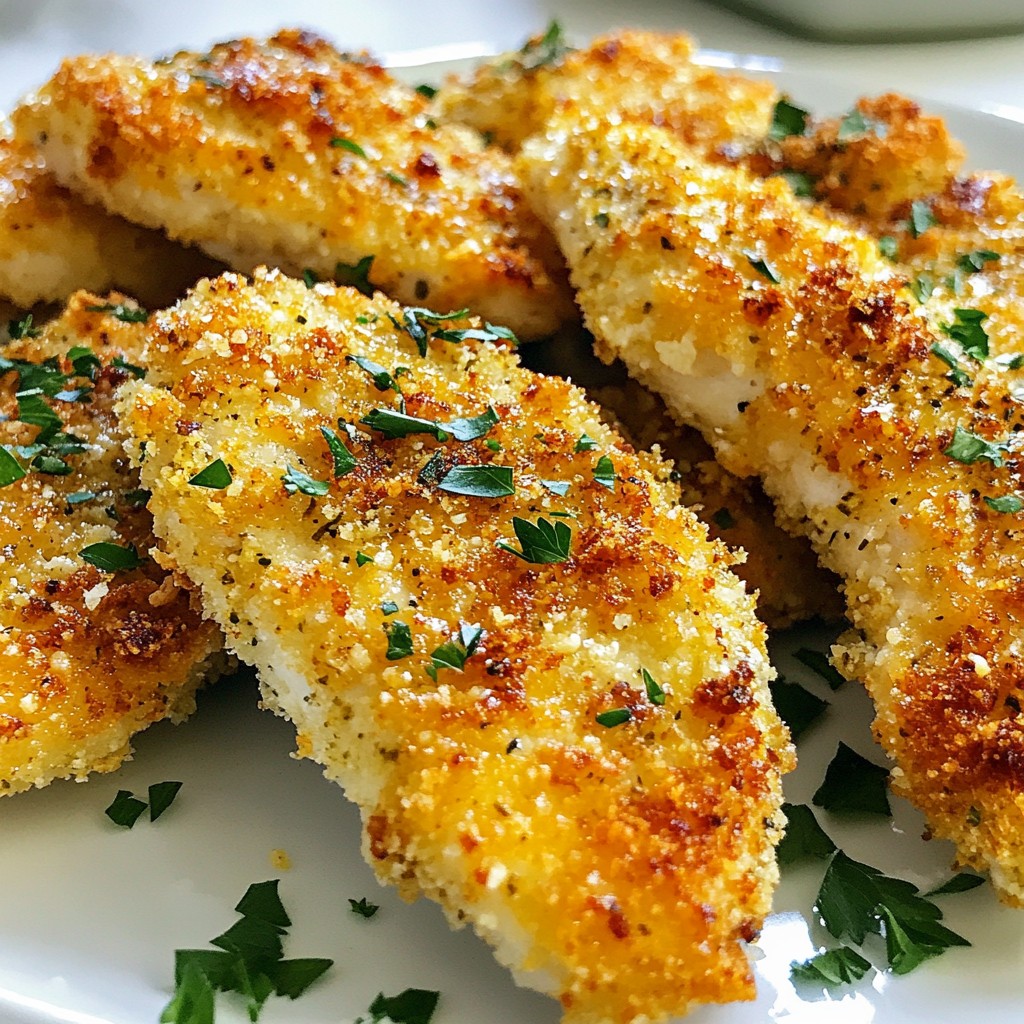 Garlic Parmesan Chicken Tenders Easy Family Dinner