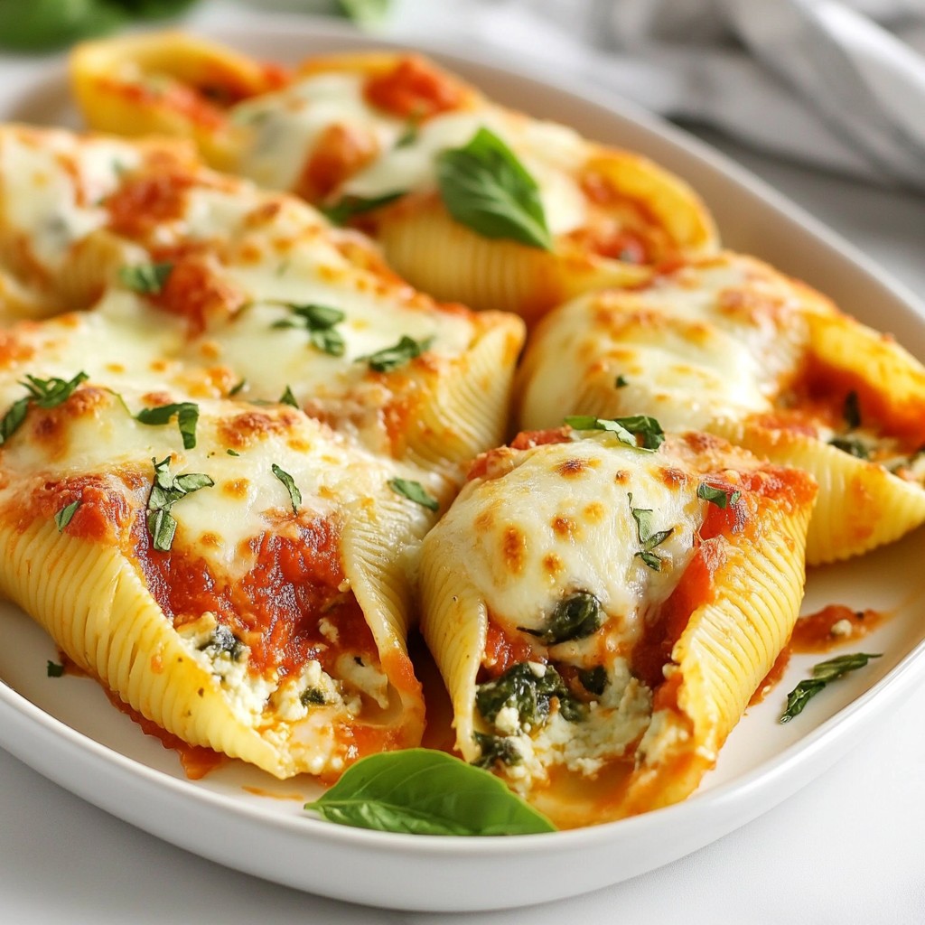 Spinach Ricotta Stuffed Shells Flavorful Dinner Delight