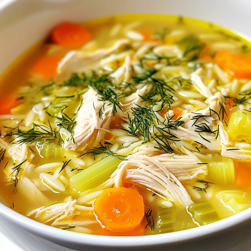 Greek Lemon Chicken Soup Delightful and Nourishing Recipe