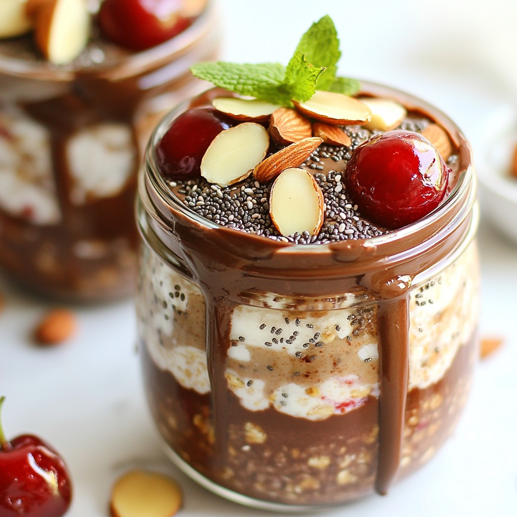 Cherry Chocolate Overnight Oats Tasty and Nutritious