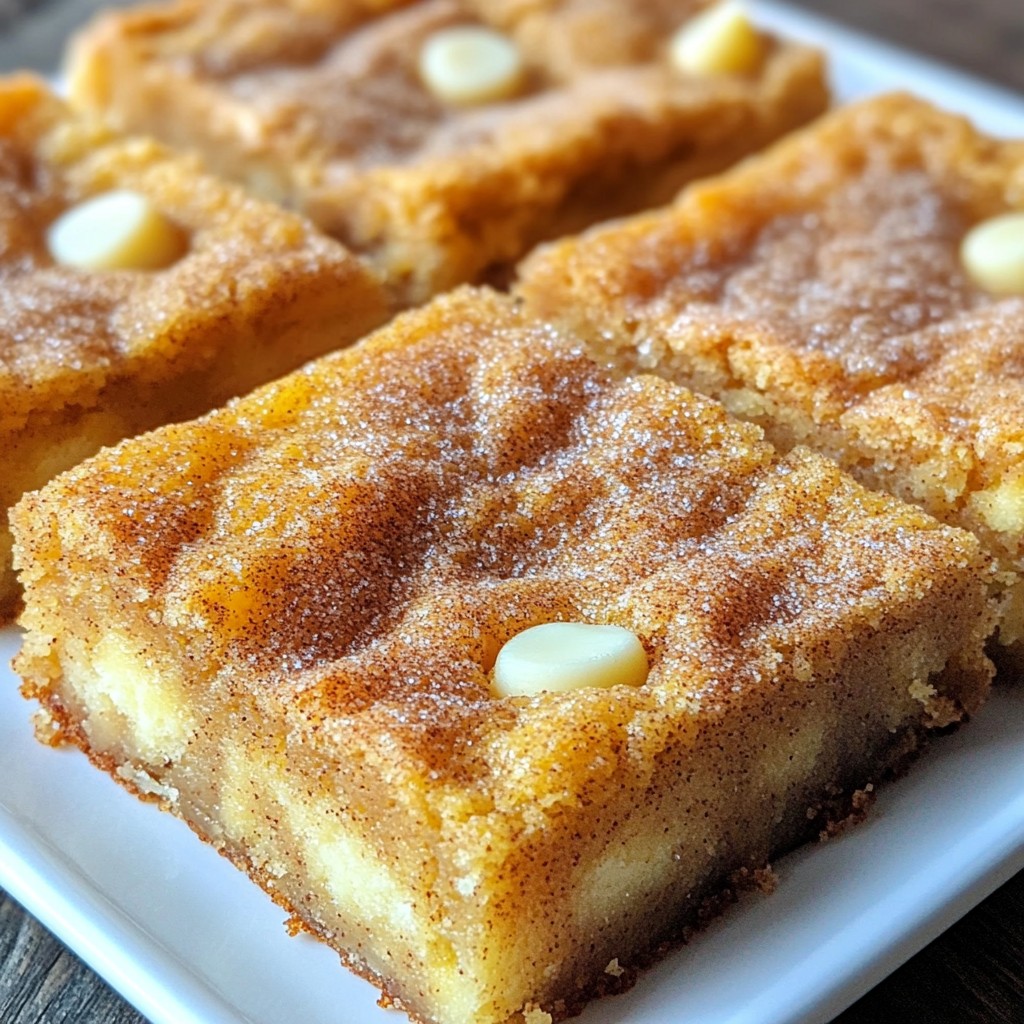 Snickerdoodle Blondies Delightful and Chewy Treat