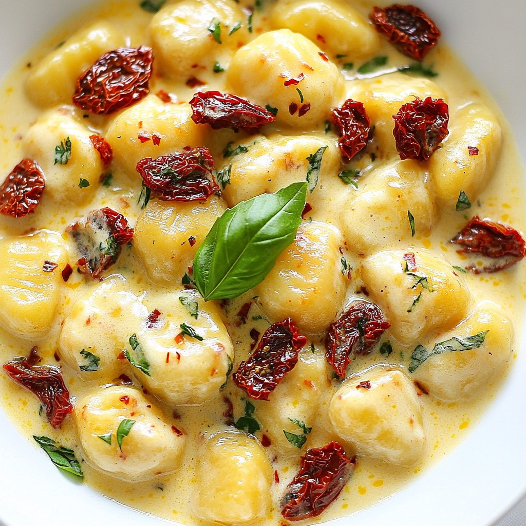 Creamy Sun-Dried Tomato Gnocchi Flavorful Comfort Dish