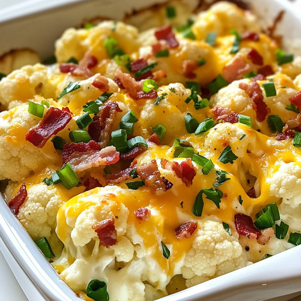 Loaded Cauliflower Bake Creamy and Flavorful Dish