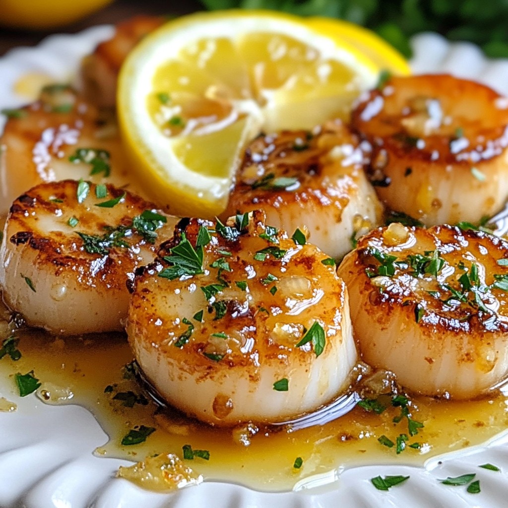 Honey Lemon Garlic Scallops Flavorful and Quick Dish