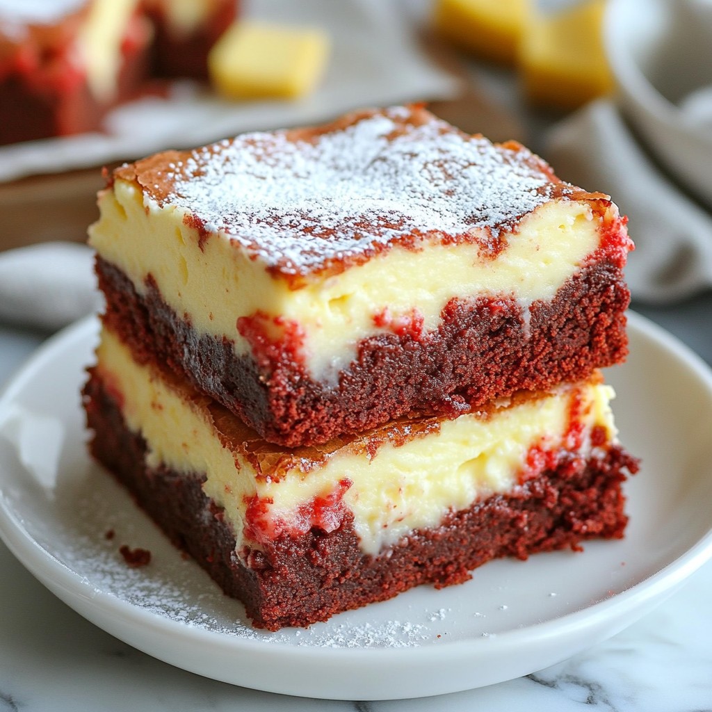 Red Velvet Cheesecake Brownies Irresistible Dessert Delight