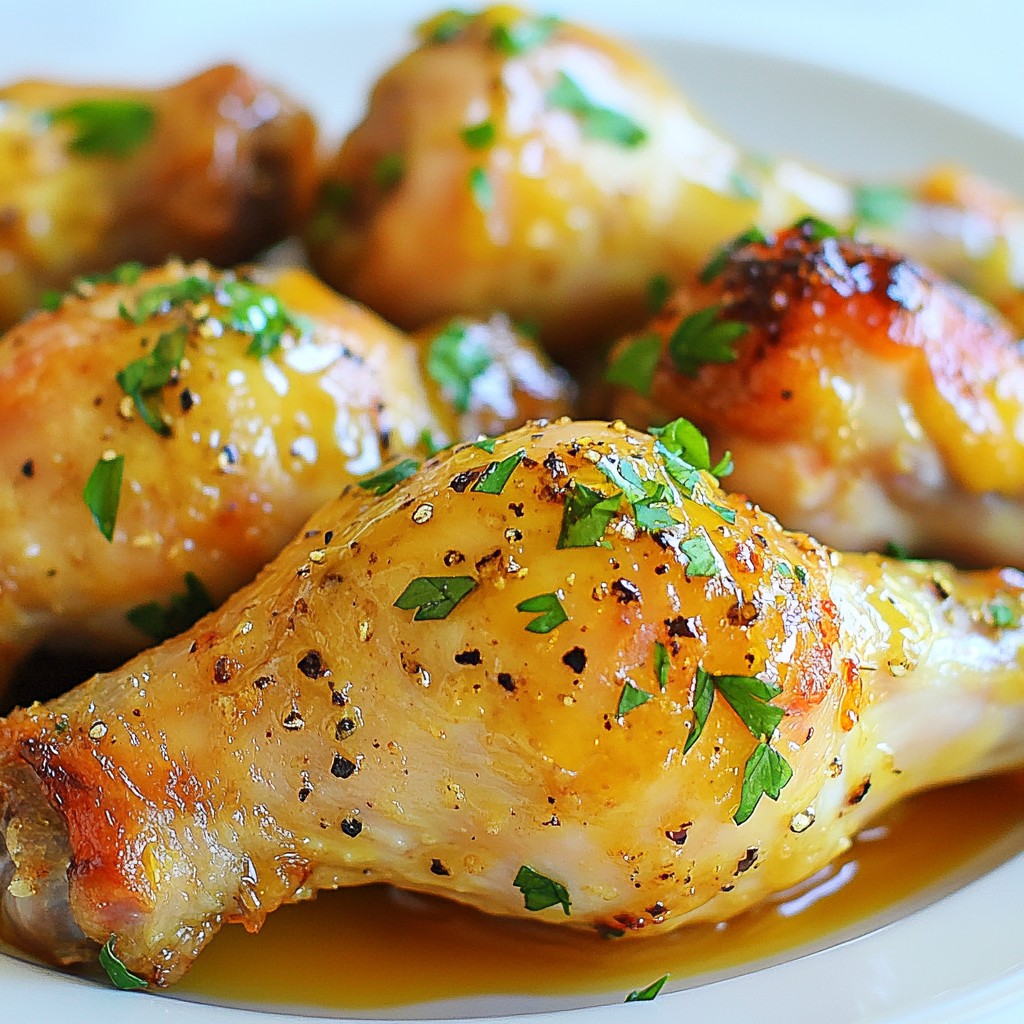 Honey Mustard Chicken Drumsticks Savory and Simple