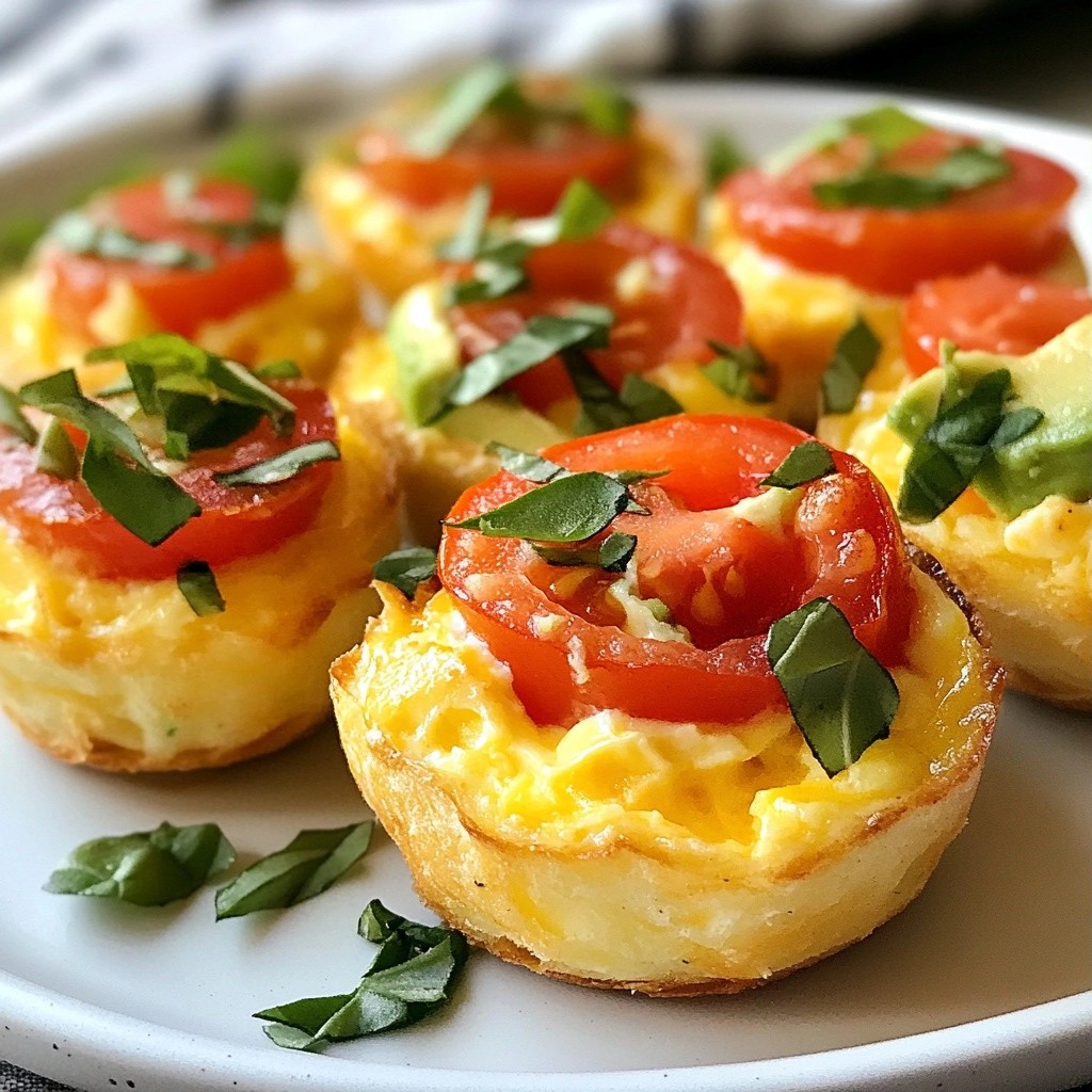 Brunch Avocado and Tomato Egg Bites Simple Delight