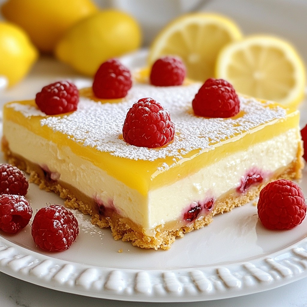 Lemon Raspberry Cheesecake Bars Easy and Delicious Treat