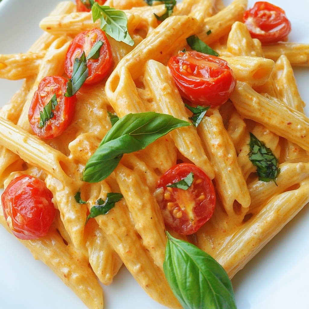 Vegan Creamy Tomato Basil Pasta Dreamy and Simple Dish