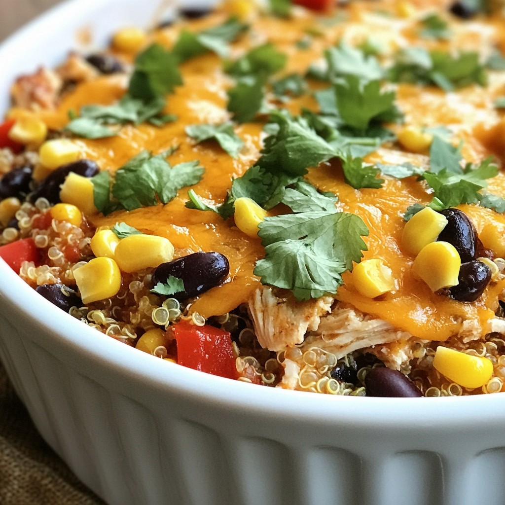 Southwest Chicken Quinoa Bake Flavorful Dinner Dish