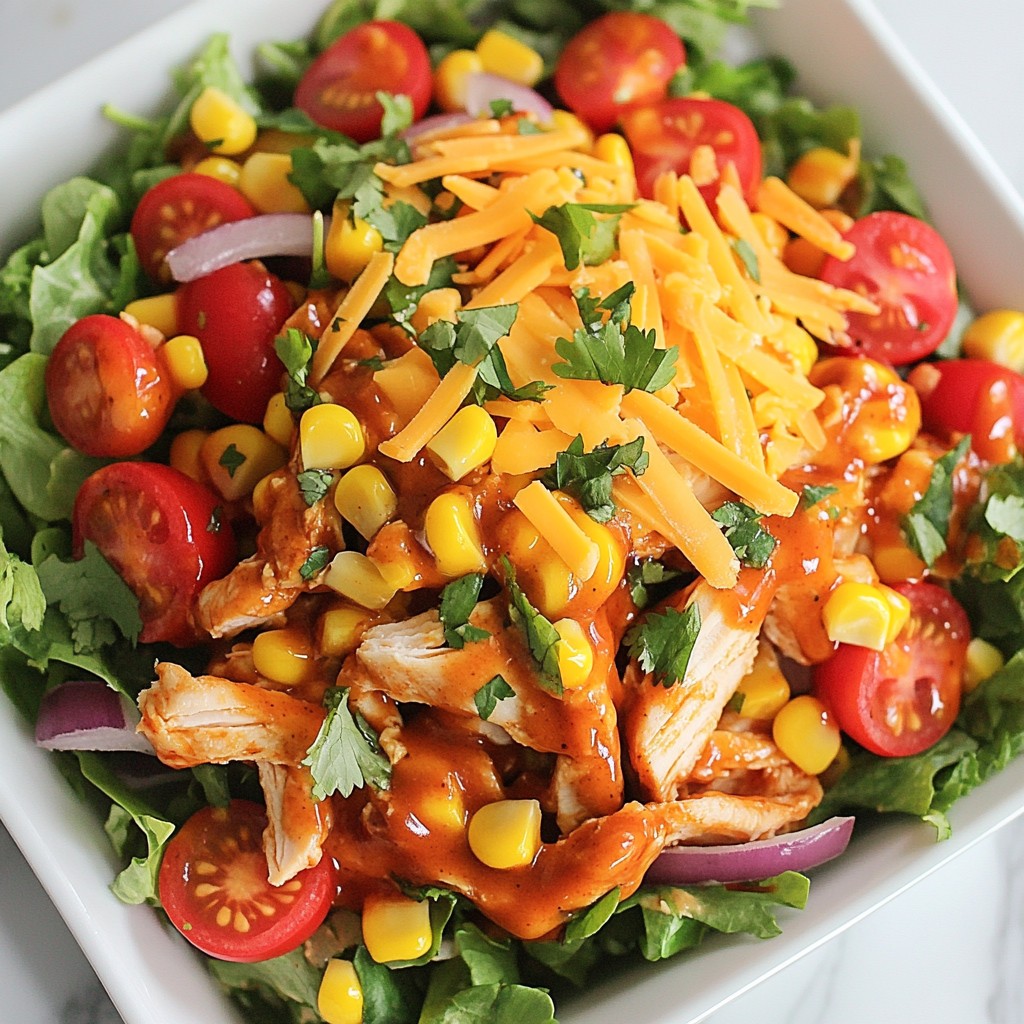 BBQ Ranch Chicken Salad Flavorful and Healthy Meal
