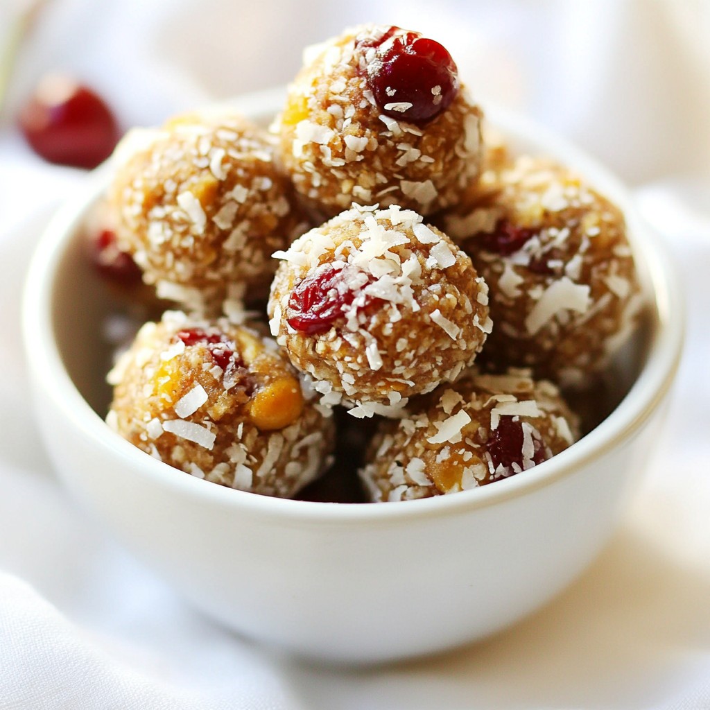 Cherry Pie Energy Bites Quick and Tasty Snack