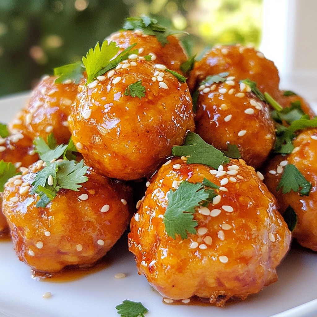 Honey Garlic Chicken Meatballs Flavorful and Easy Meal